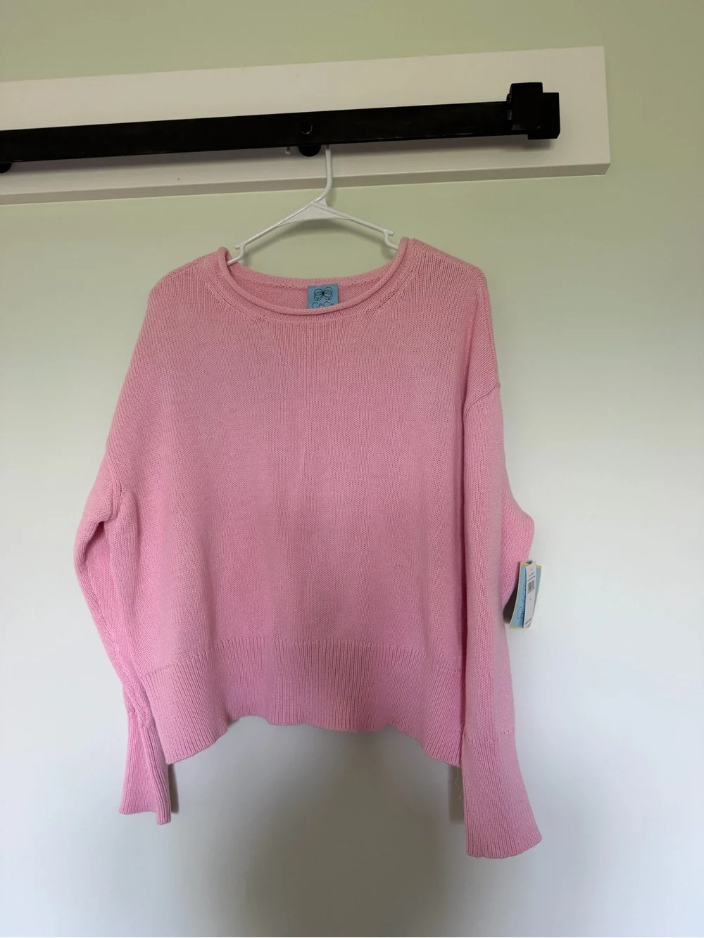 CeCe Light Pink Crewneck Sweater